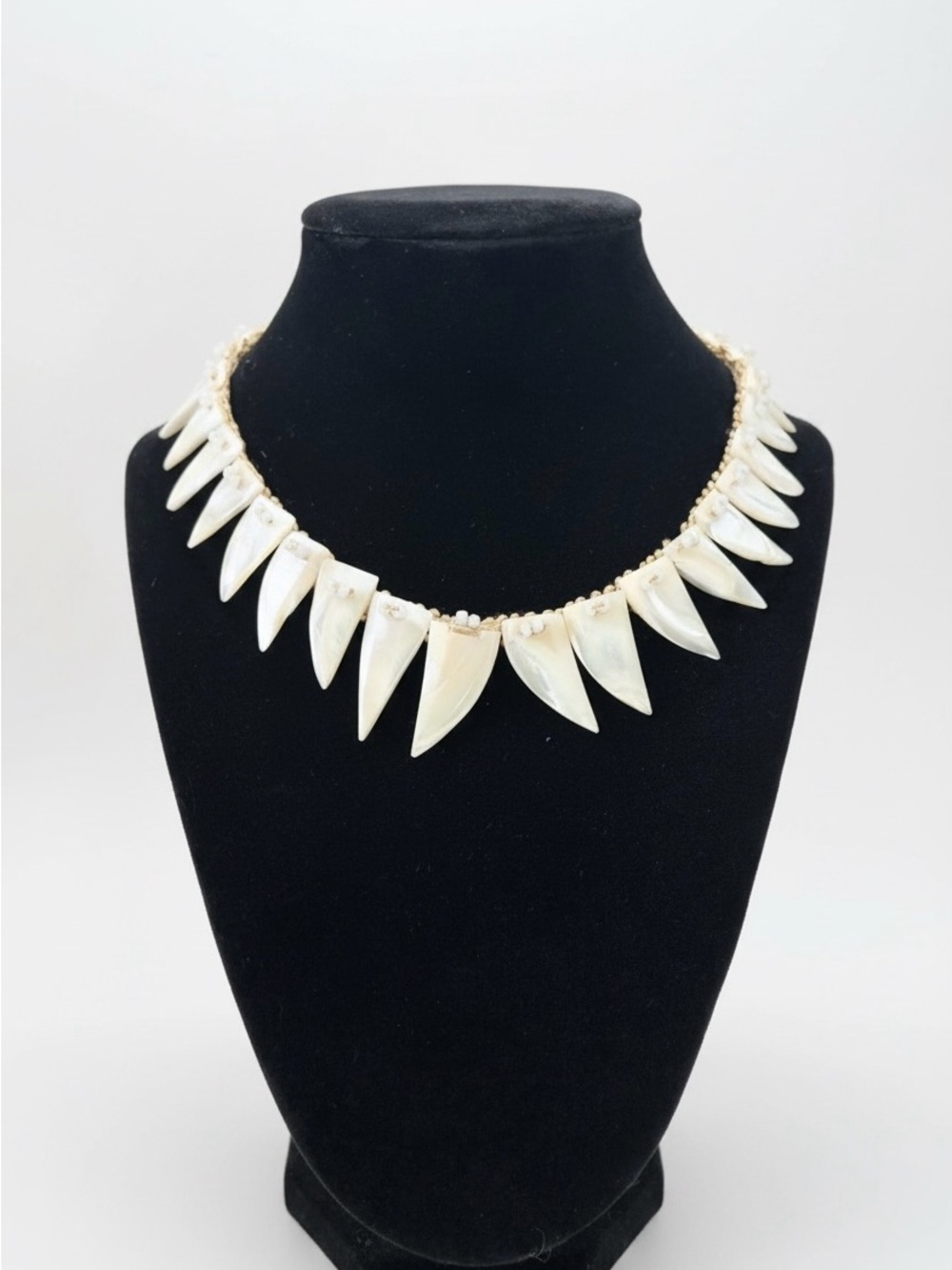 Mother of Pearl Statement Necklace